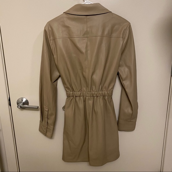 Zara Faux Leather Dress - Picture 8 of 11